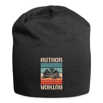 Retro Vintage Classic Author Book Writing - Jersey-Beanie - Schwarz - Vorne