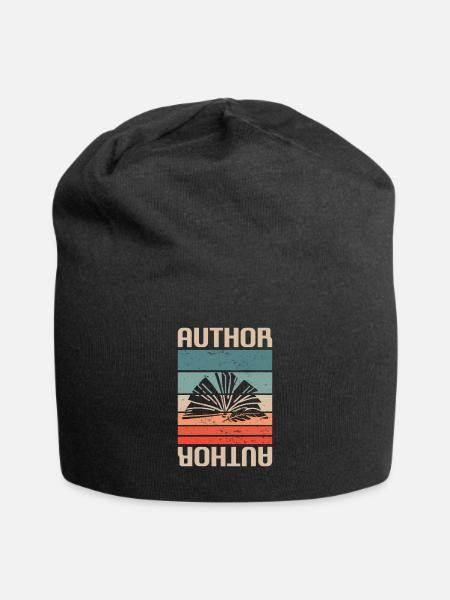 Retro Vintage Classic Author Book Writing - Jersey-Beanie - Schwarz