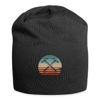 Retro Vintage Classic Carpenter Carpentry - Jersey-Beanie - Schwarz - Vorne