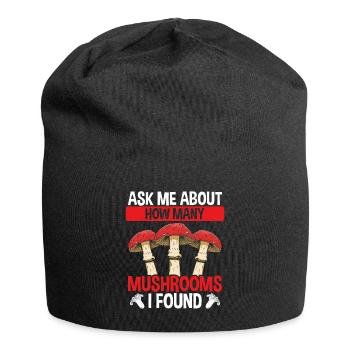 Shroom Ask me how many Mushroom Collecting - Jersey-Beanie - Schwarz - Vorne