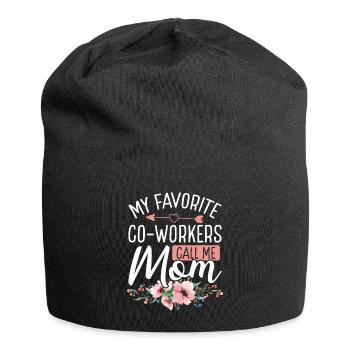 CNA Nurse favorite Co Workers call me Work Mom ER - Jersey Beanie - black - Front