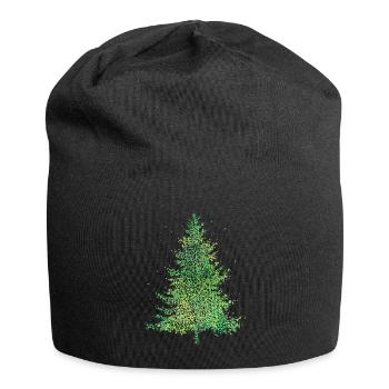 Arbre de Noël Arbre de Noël Arbre de Noël Arbre de No� - Bonnet en jersey - noir - Devant
