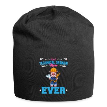 Best Technical Drawer Mom Ever Funny Archtect Gift - Jersey Beanie - black - Front