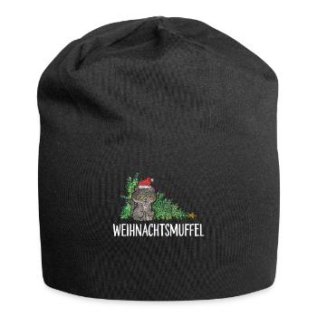 Weihnachtsmuffel Anti Weihnachten Weihnachtsbaum - Jersey-Beanie - Schwarz - Vorne