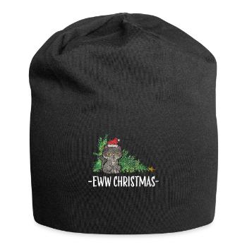 Anti Weihnachten Weihnachtsmuffel Katzen Christmas - Jersey-Beanie - Schwarz - Vorne