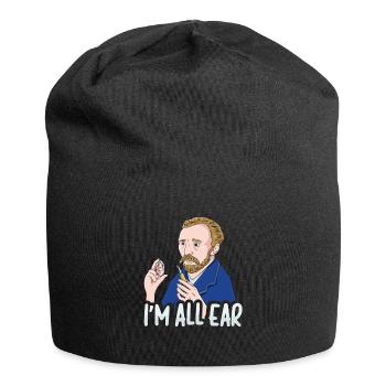Ich bin ganz Ohr Van Gogh - Jersey-Beanie - Schwarz - Vorne