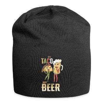 Lets Taco Bout Bier - Jersey-Beanie - Schwarz - Vorne