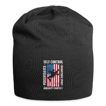 Taekwondo - Bonnet en jersey - noir - Devant