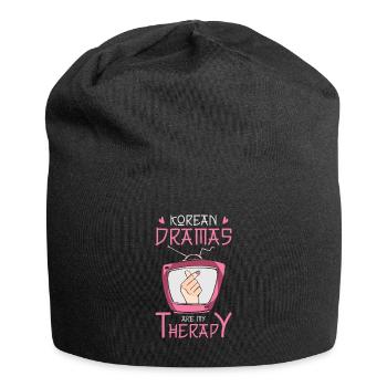 Kdrama Binge Watching Korean Drama Therapy Kpop - Jersey Beanie - black - Front