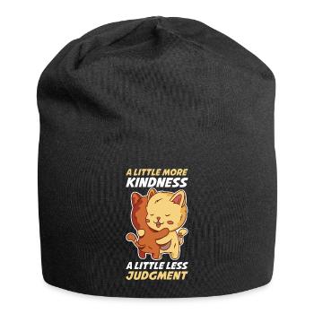 Un peu plus de gentillesse Gentillesse Cadeau - Bonnet en jersey - noir - Devant