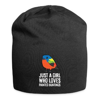 Juste une fille qui aime les germes peints - Bonnet en jersey - noir - Devant
