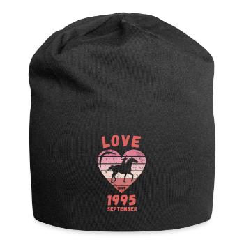Love Horse Riding Birthday Septembre 1995 - Bonnet en jersey - noir - Devant