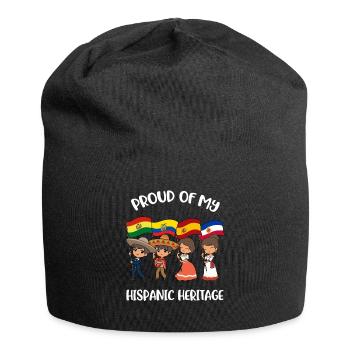 Mois hispanique du don du patrimoine hispanique - Bonnet en jersey - noir - Devant