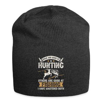 und Jagd Bogenjagd Angeln Geweih - Jersey-Beanie - Anthrazit - Vorne