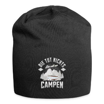 Die tut nichts die will nur Campen Wohnmobil - Jersey-Beanie - Schwarz - Vorne