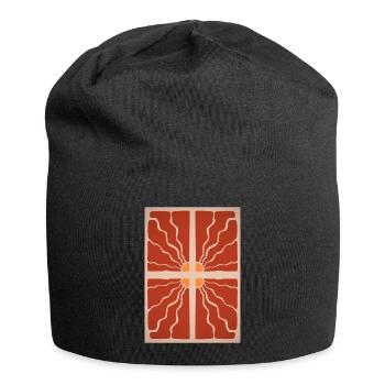 Art Nouveau, Arts & Crafts, Aesthetic, Vintage-1900 - Jersey Beanie - black - Front