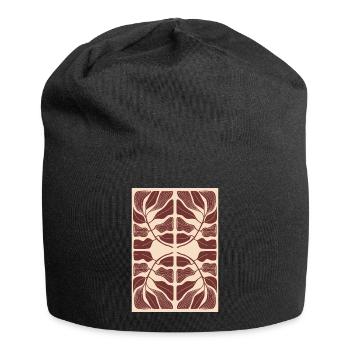 Art Nouveau, Arts & Crafts, Aesthetic, Vintage-1900 - Jersey Beanie - black - Front