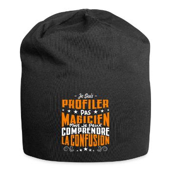 Je Suis Profiler Pas Magicien - Bonnet en jersey - noir - Devant
