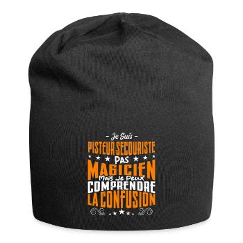 Je Suis Pisteur Secouriste Pas Magicien - Bonnet en jersey - noir - Devant
