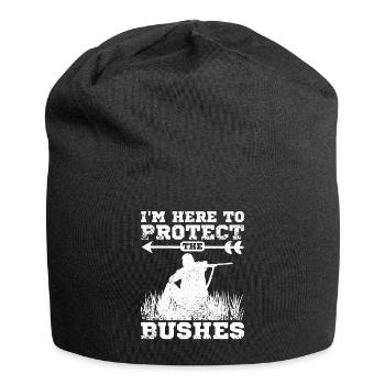 Funny Hunting protect the bushes - Jersey Beanie - black - Front