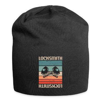 Retro Vintage Classic Locksmith Locksmithing - Jersey-Beanie - Schwarz - Vorne