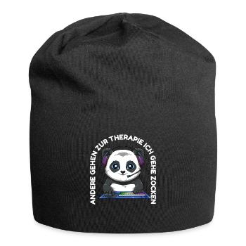 Gaming Baby Panda - Lustiges Gamer Zocken - Jersey-Beanie - Schwarz - Vorne