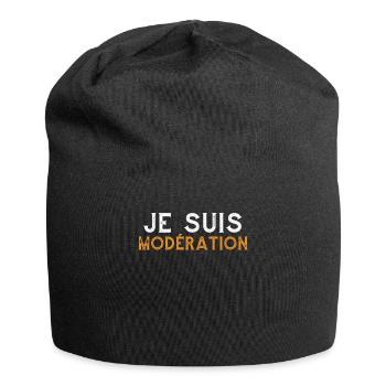 I Am Moderation Drink In Moderation Alcohol Beer - Jersey-Beanie - Schwarz - Vorne