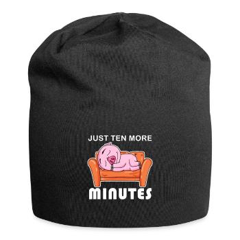 Dormez seulement dix minutes - Bonnet en jersey - noir - Devant