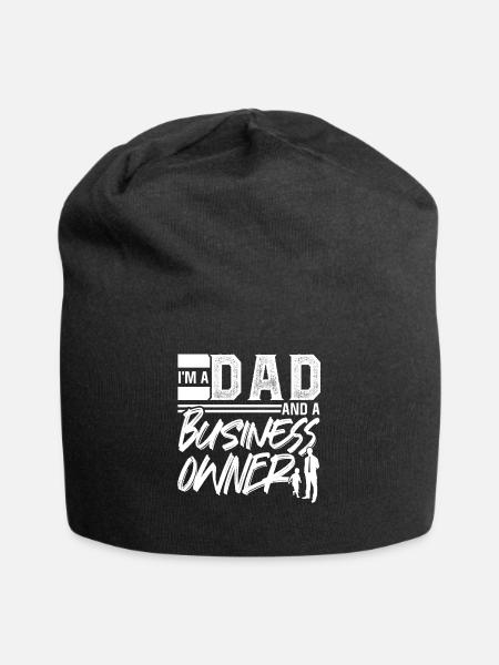 Ich Bin Ein Vater Und Ein Geschäftsinhaber CEO - Jersey-Beanie - Schwarz