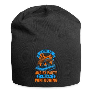 Pontonboot Kapitän Bootfahren See Pontoon - Jersey-Beanie - Schwarz - Vorne