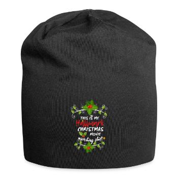 Funny Christmas This Is My Hallmarks Movie Watchin - Jersey Beanie - black - Front
