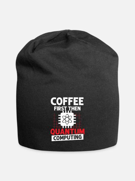 Quantenphysik Qubit - Jersey-Beanie - Schwarz