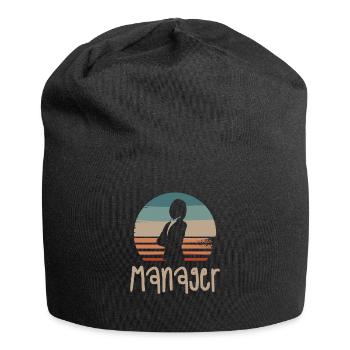 Retro Vintage Classic Manager Gestion d’entreprise - Bonnet en jersey - noir - Devant