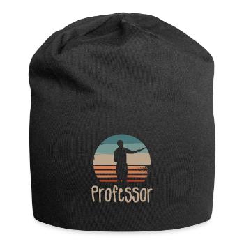 Rétro Vintage Professeur Enseignement Universitaire - Bonnet en jersey - noir - Devant