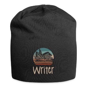 Retro Vintage Writer Professeur d’écriture de livres - Bonnet en jersey - noir - Devant
