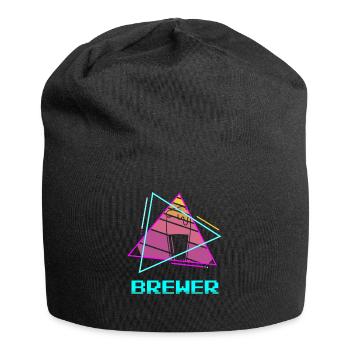 Retro Brewer Beer Brewing - Jersey-Beanie - Schwarz - Vorne