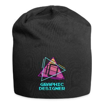 Retro Graphic Designer Graphic Design - Jersey Beanie - black - Front