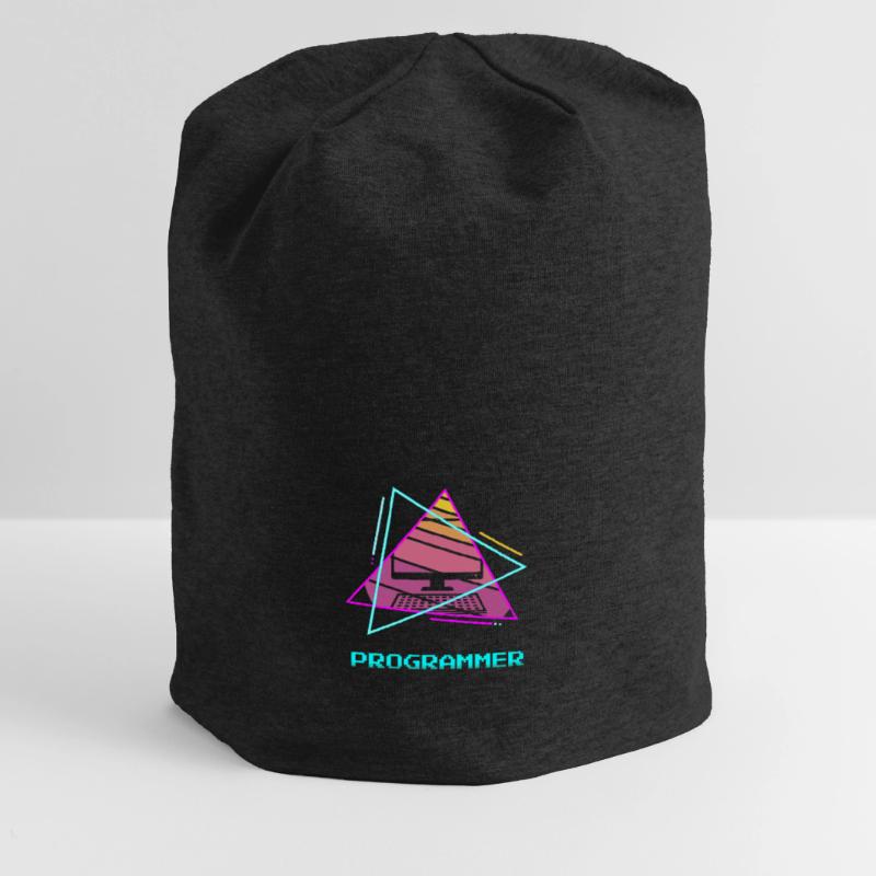 Retro Programmer Computer Programming Jersey Beanie