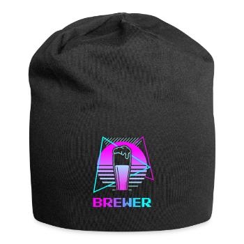 Retro Brewer Beer Brewing - Jersey-Beanie - Schwarz - Vorne