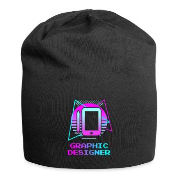 Retro Graphic Designer Graphic Design - Jersey Beanie - black - Front