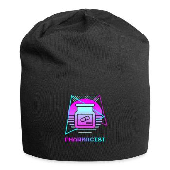 Retro Pharmacist Pharmaceutical Pharmacy - Jersey-Beanie - Schwarz - Vorne