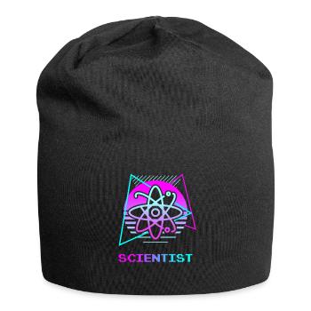 Retro Scientist Chemistry Physics Science - Jersey-Beanie - Schwarz - Vorne