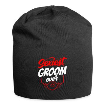 Sexy Groom Party Dictons Mariage Mariage - Bonnet en jersey - noir - Devant
