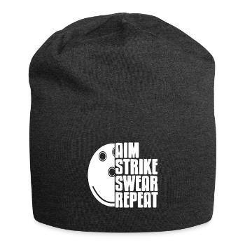 Aim strinke swear repeat - Jersey Beanie - charcoal grey - Front