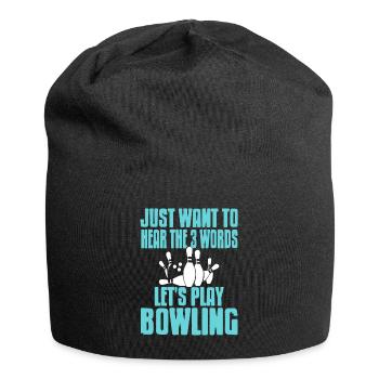 Lets play bowling - Jersey-Beanie - Schwarz - Vorne