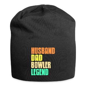 Husband Dad Bowler Legend - Jersey Beanie - black - Front