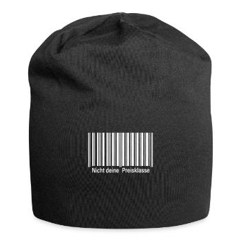 Nicht Deine Preisklasse Barcode Nicht Deine Liga - Jersey-Beanie - Schwarz - Vorne