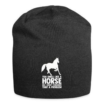 Équitation Ferme Cadeau Cavalier - Bonnet en jersey - charbon - Devant