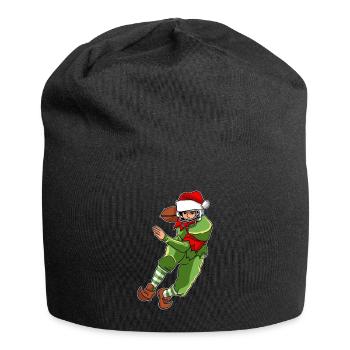 Football Elf Santa Claus - Jersey Beanie - black - Front