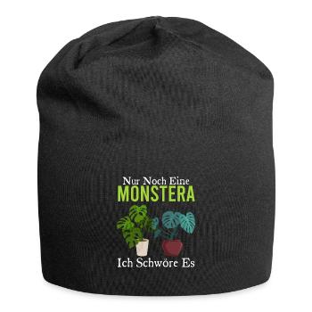Nur Noch Eine Monstera Ich Schwöre Es - Jersey-Beanie - Schwarz - Vorne